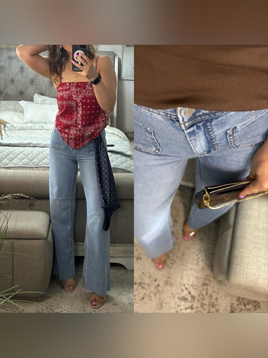 Denim - New💙Light-wash Luxe Wide Leg Denim